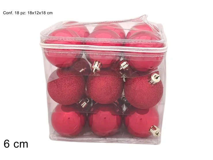 2S PALLE 18 PZ ROSSE PVC 6 CM