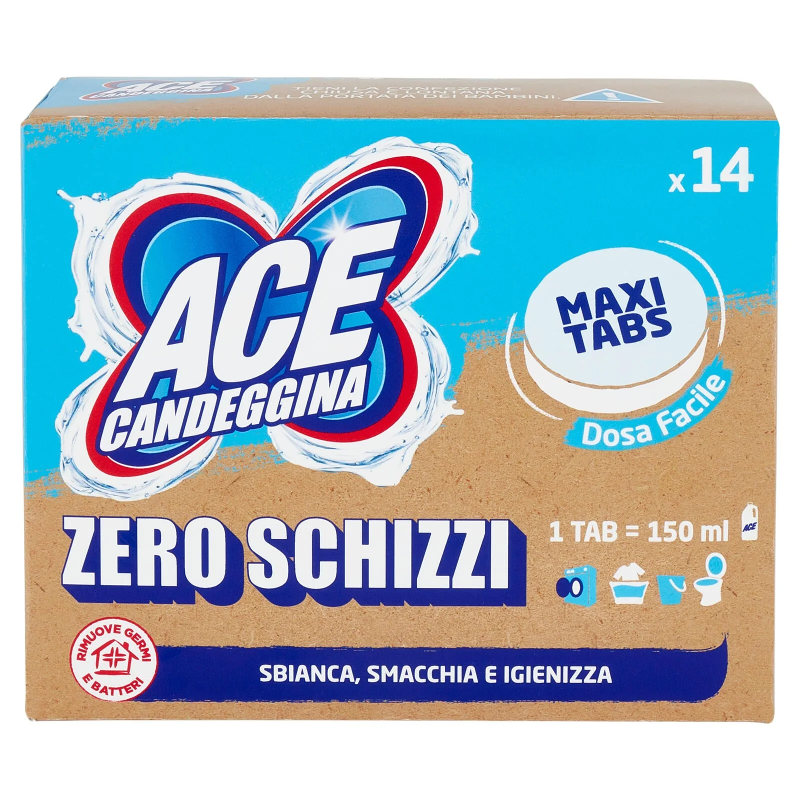 Ace Candeggina Maxi Tabs 14 x 15 g - Image 2