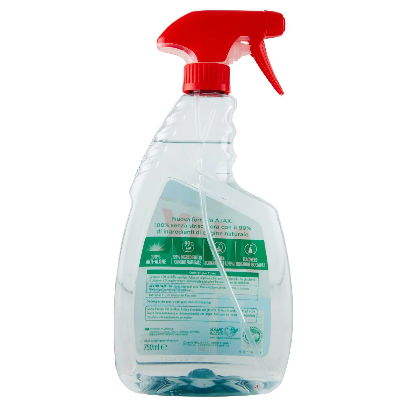 Ajax detersivo spray Crystal Vetri 100% Anti-Alone 750 ml - Image 2