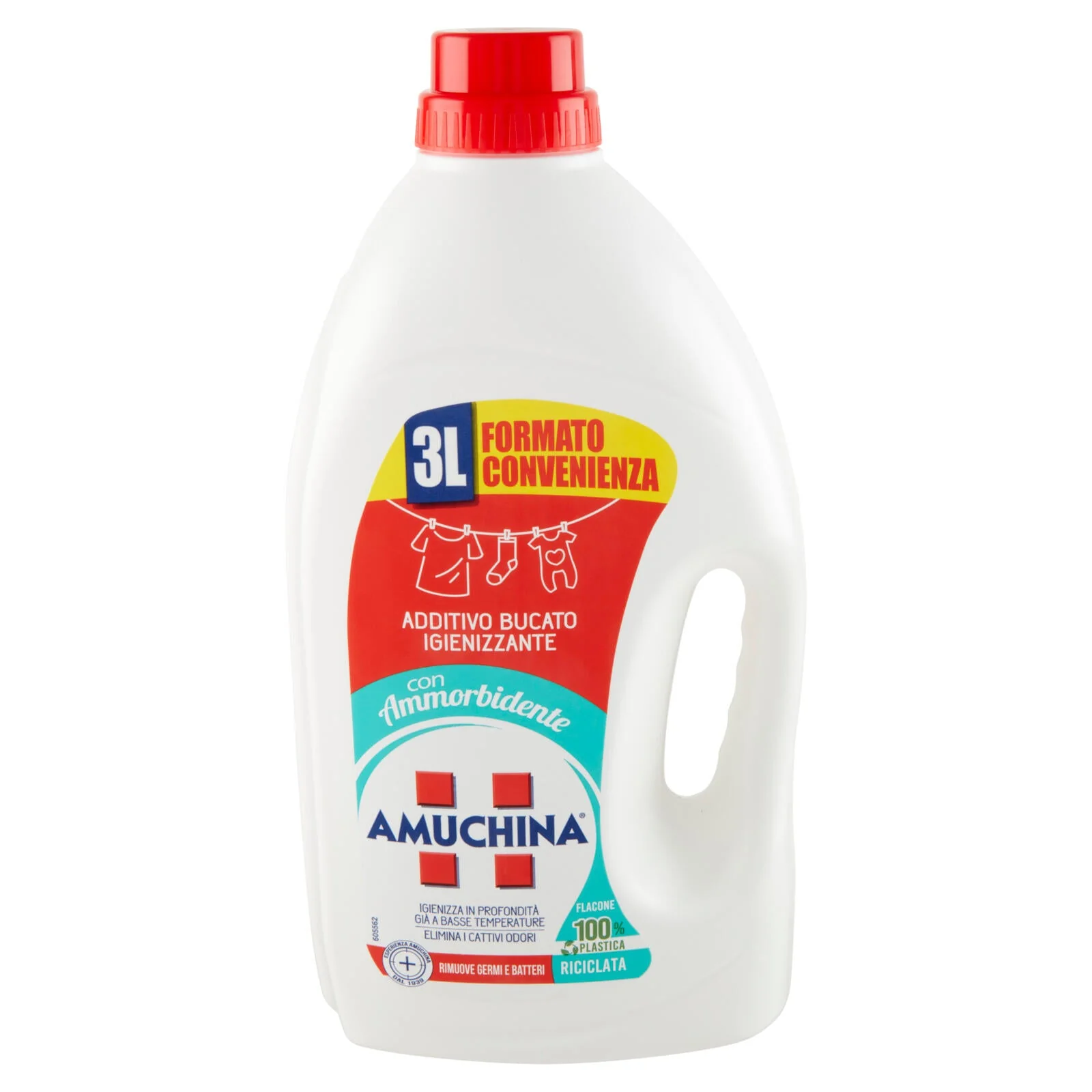 Amuchina Additivo Bucato Igienizzante con Ammorbidente 3 L - Image 2