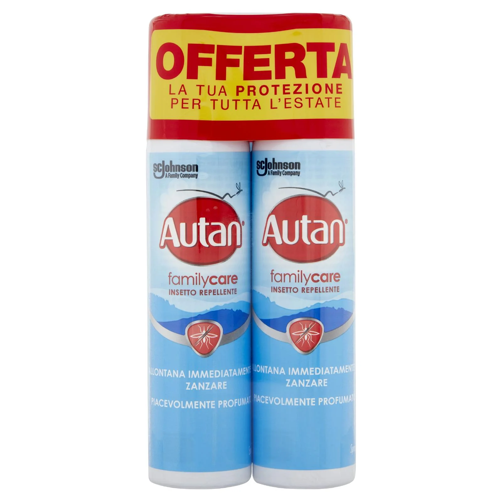 Autan Family Care Antizanzare Tigre e Comuni, Bipacco, Insetto Repellente, 2 x 100ml