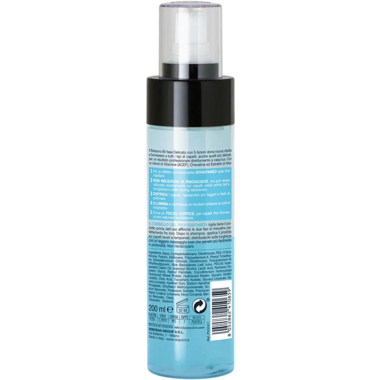 BIOPOINT - Balsamo Bi-fase Delicato 5 Azioni Ultra Morbidezza - 200 ml - Image 4