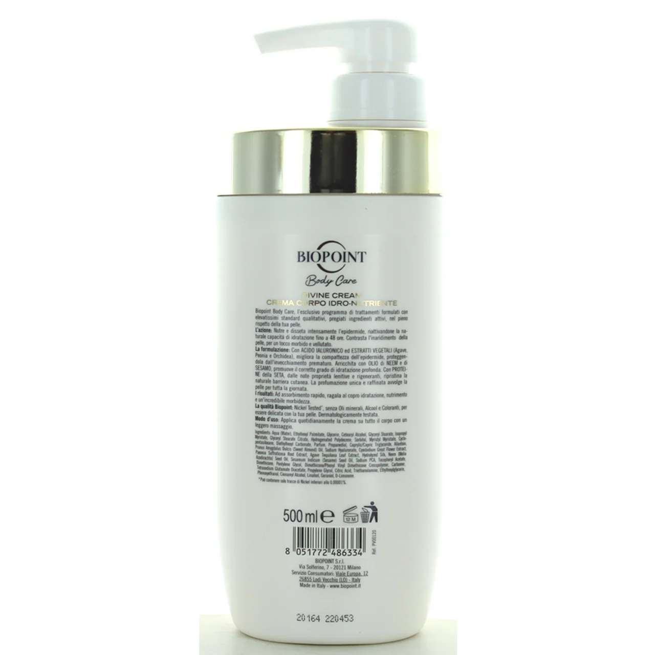 BIOPOINT - Crema Idro-Nutriente per il Corpo - 500 ml - Image 2