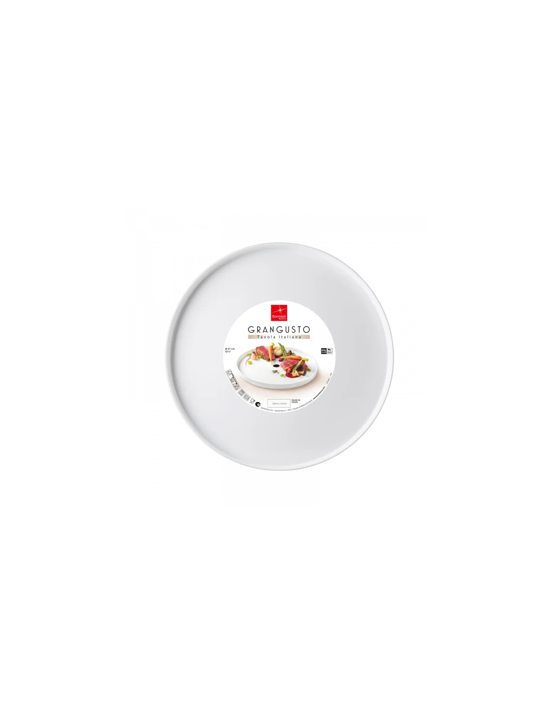 Bormioli Rocco - Grangusto Piatto 27cm Alta Cucina - Ø270mm, h18mm