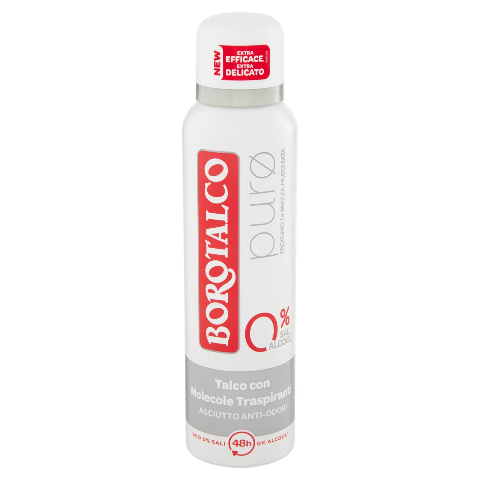 Borotalco purø Profumo di Brezza Muschiata Deo 0% Sali 150 ml - Image 2