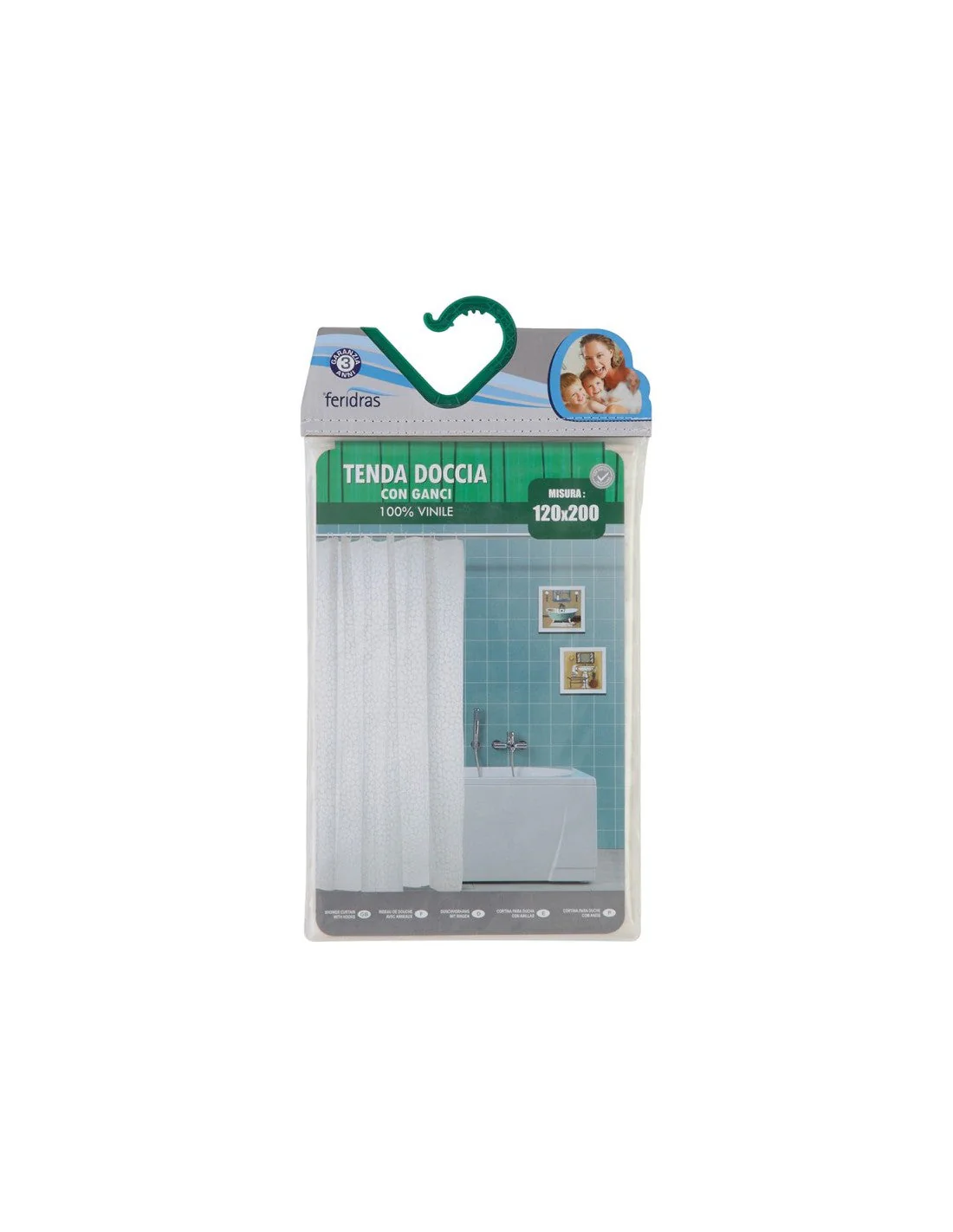 Brand Srl - Tenda Doccia Peva 120x200 - Assortita