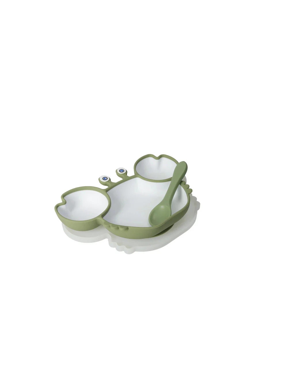 Brandani Piatto Pappa Granchietto Verde C/co