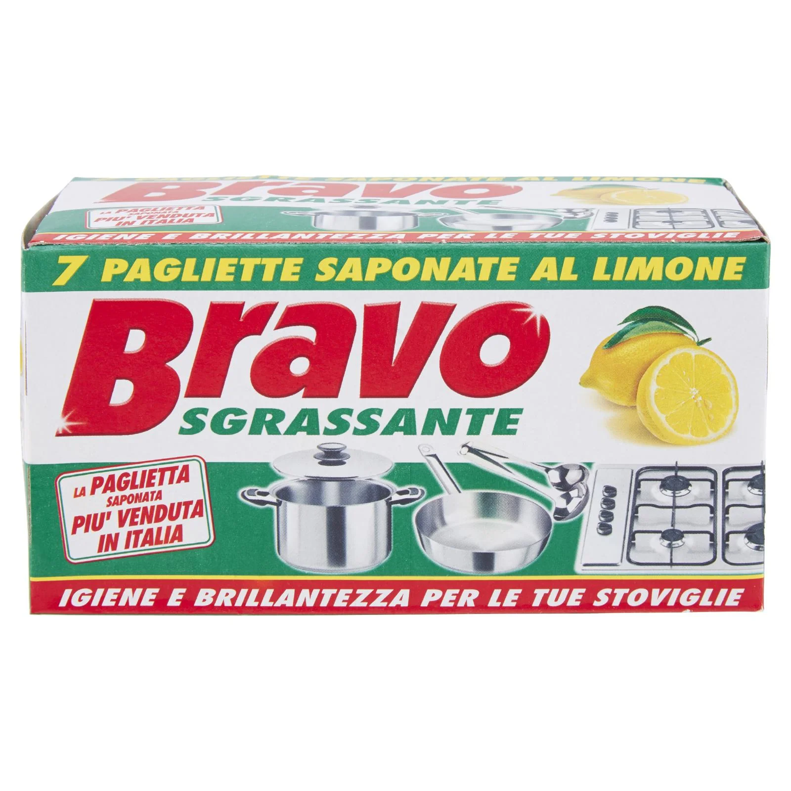 Bravo Sgrassante 7 Pagliette Saponate al Limone per stoviglie - Image 3
