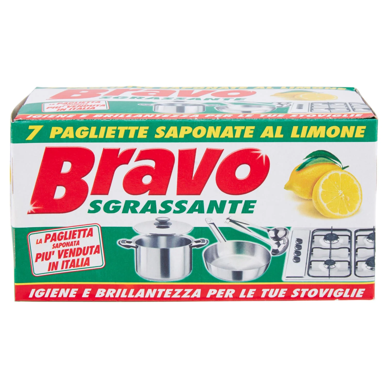 Bravo Sgrassante 7 Pagliette Saponate al Limone per stoviglie - Image 4