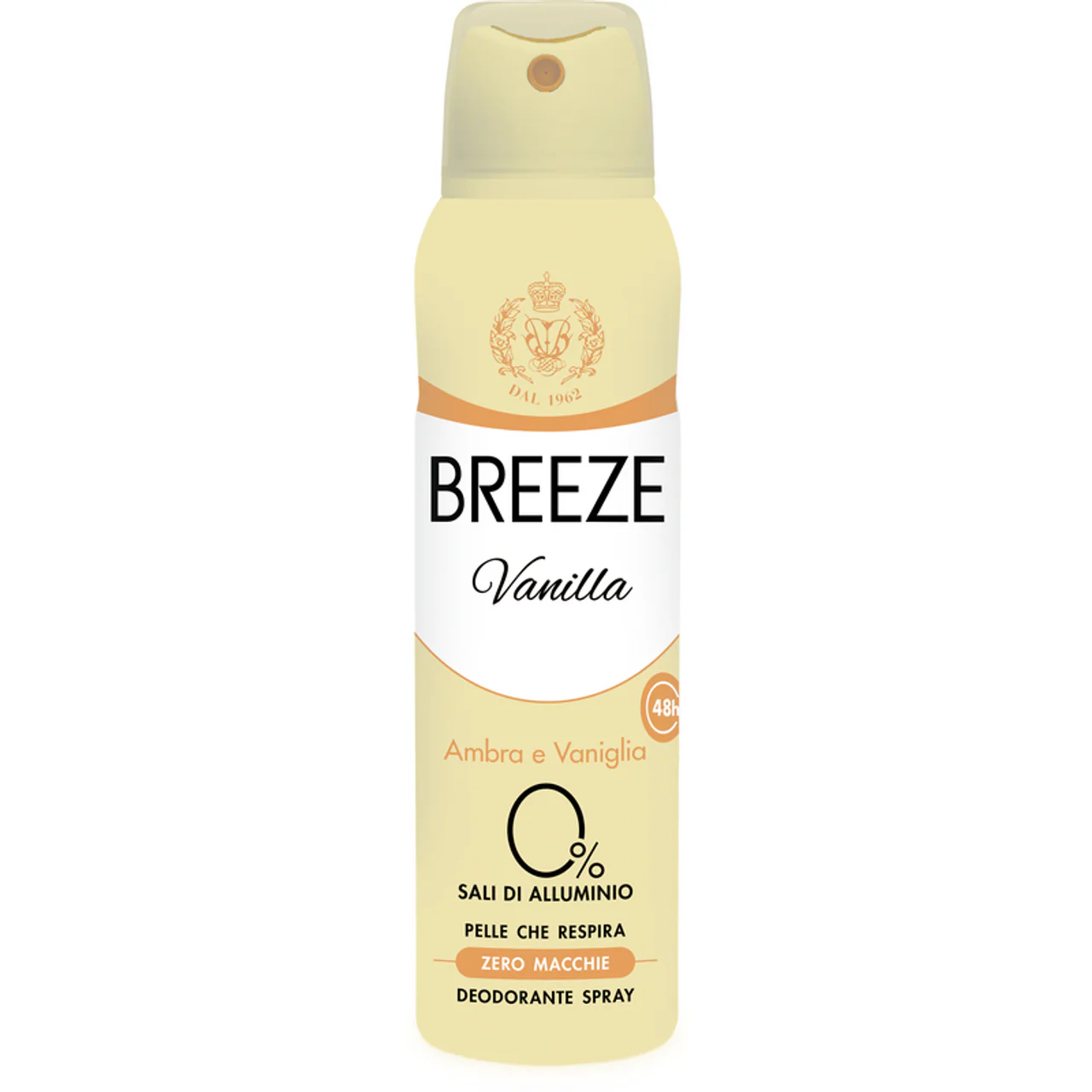 Breeze - Deodorante Spray 48h Zero Macchie Ambra e Vaniglia - 150ml - Image 3