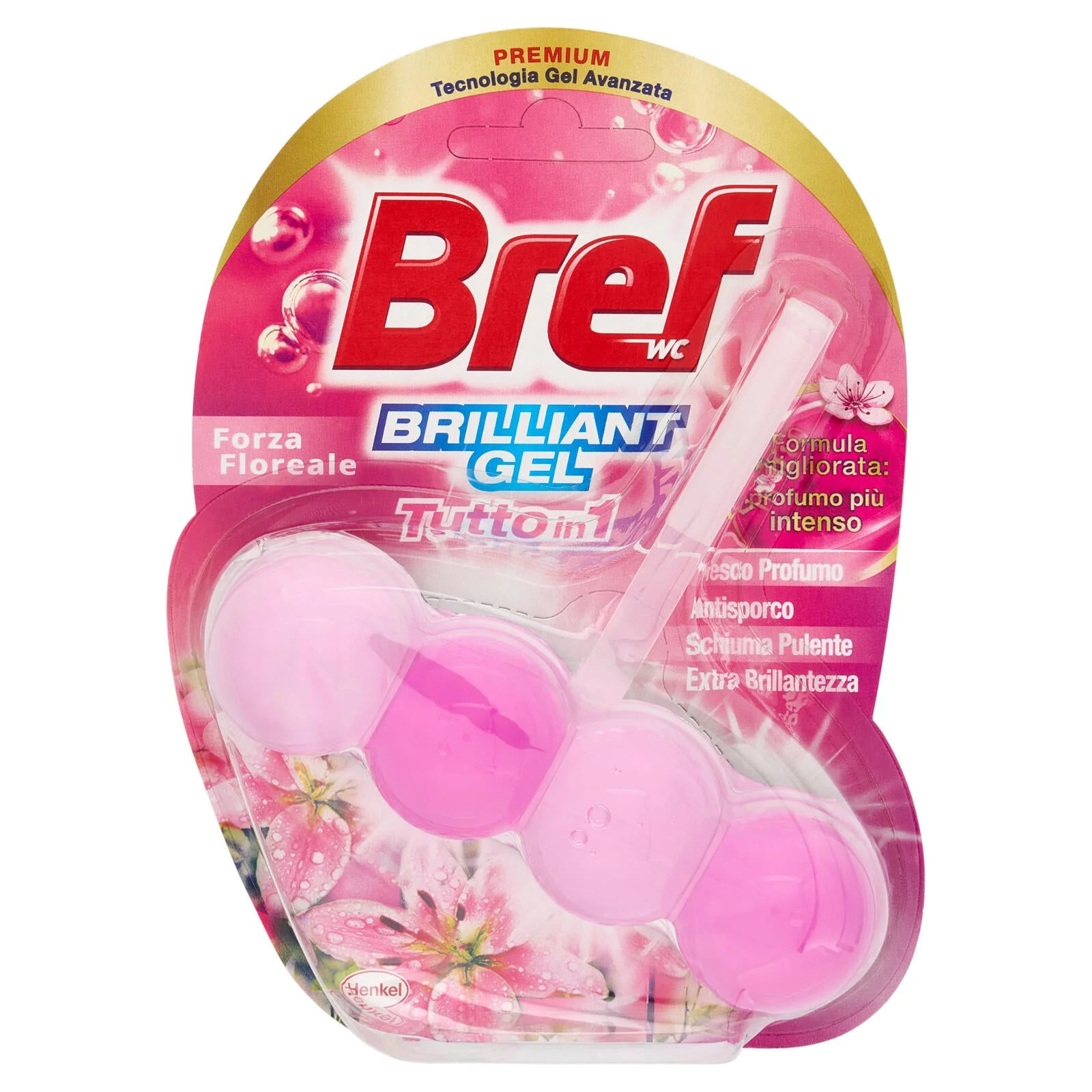BREF WC Brilliant Gel Tutto in 1 Forza Floreale 42 g - Image 2