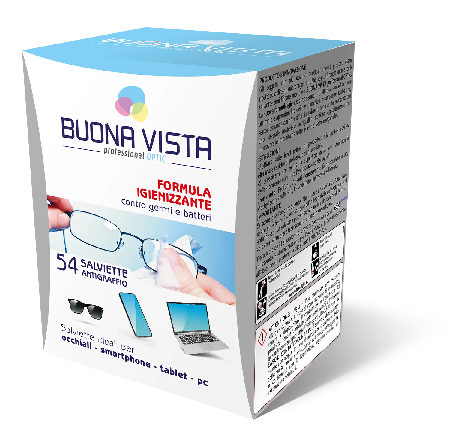 Buona Vista Salviette Antigraffio Formula Igienizzante 54 pz