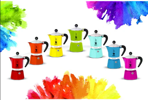 CAFFETTIERA BIALETTI RAINBOW - 3 Tazze - colori assortiti - Image 3