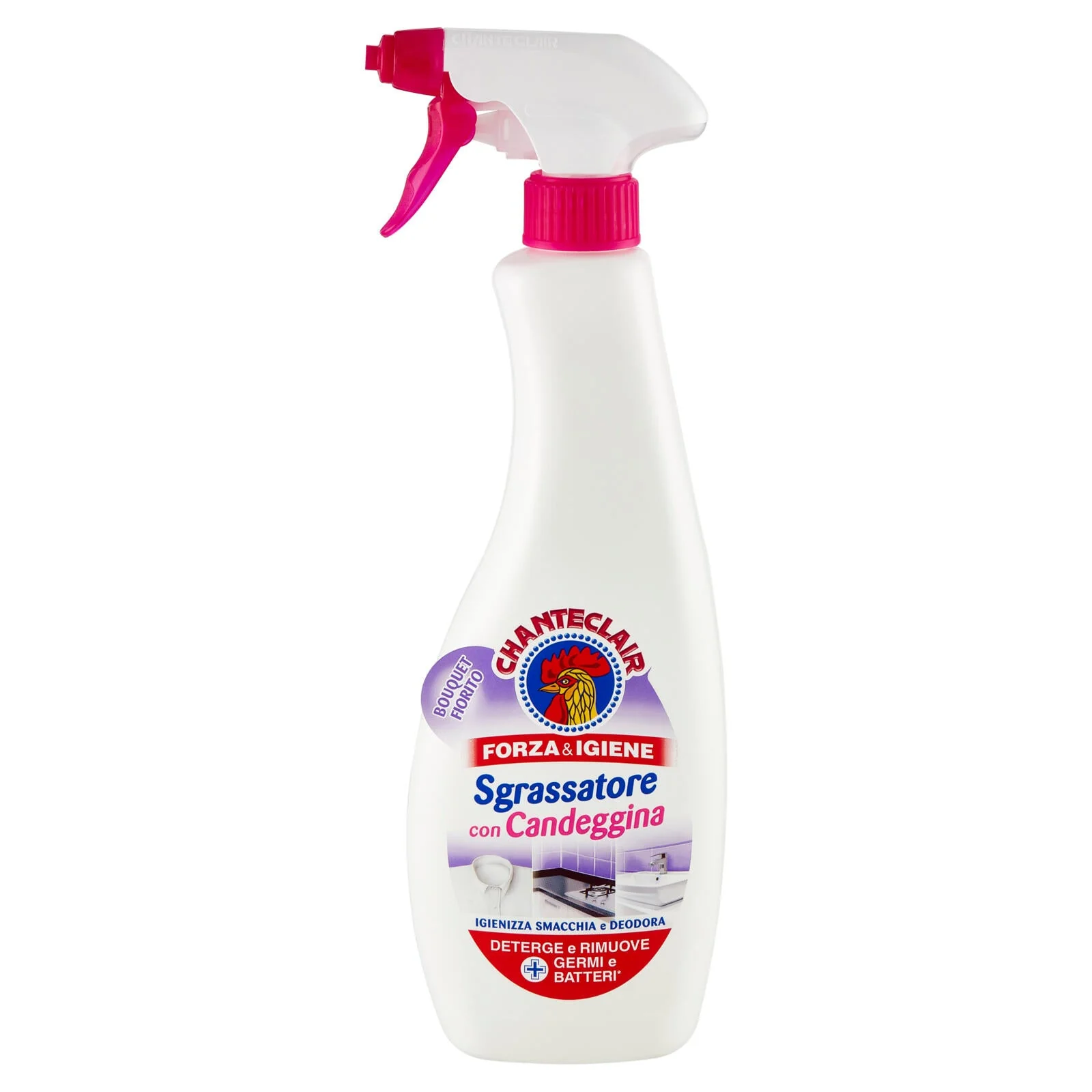 Chanteclair Forza & Igiene Sgrassatore con Candeggina Bouquet Fiorito 625 ml - Image 2