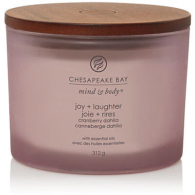 Chesapeake Bay - Candela a 3 stoppini Joy & Laughter (Cranberry Dahlia) - Image 2