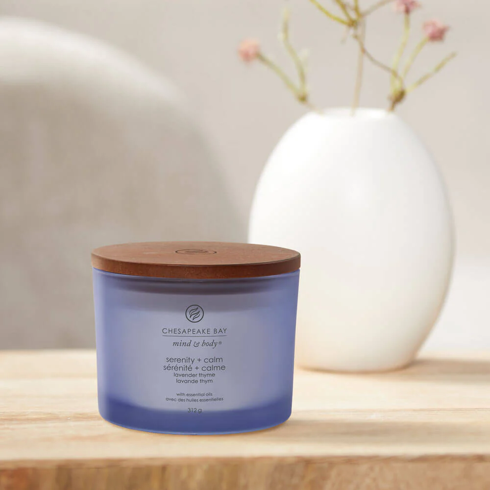 Chesapeake Bay - Candela a 3 stoppini Serenity & Calm (Lavender Thyme) - Image 3