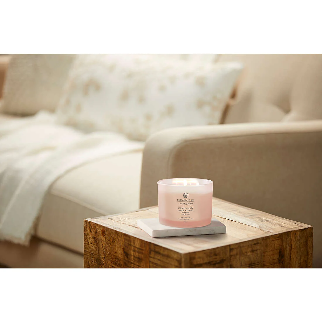Chesapeake Bay - Candela a 3 stoppini Stillness & Purity (Rose Water) - Image 2