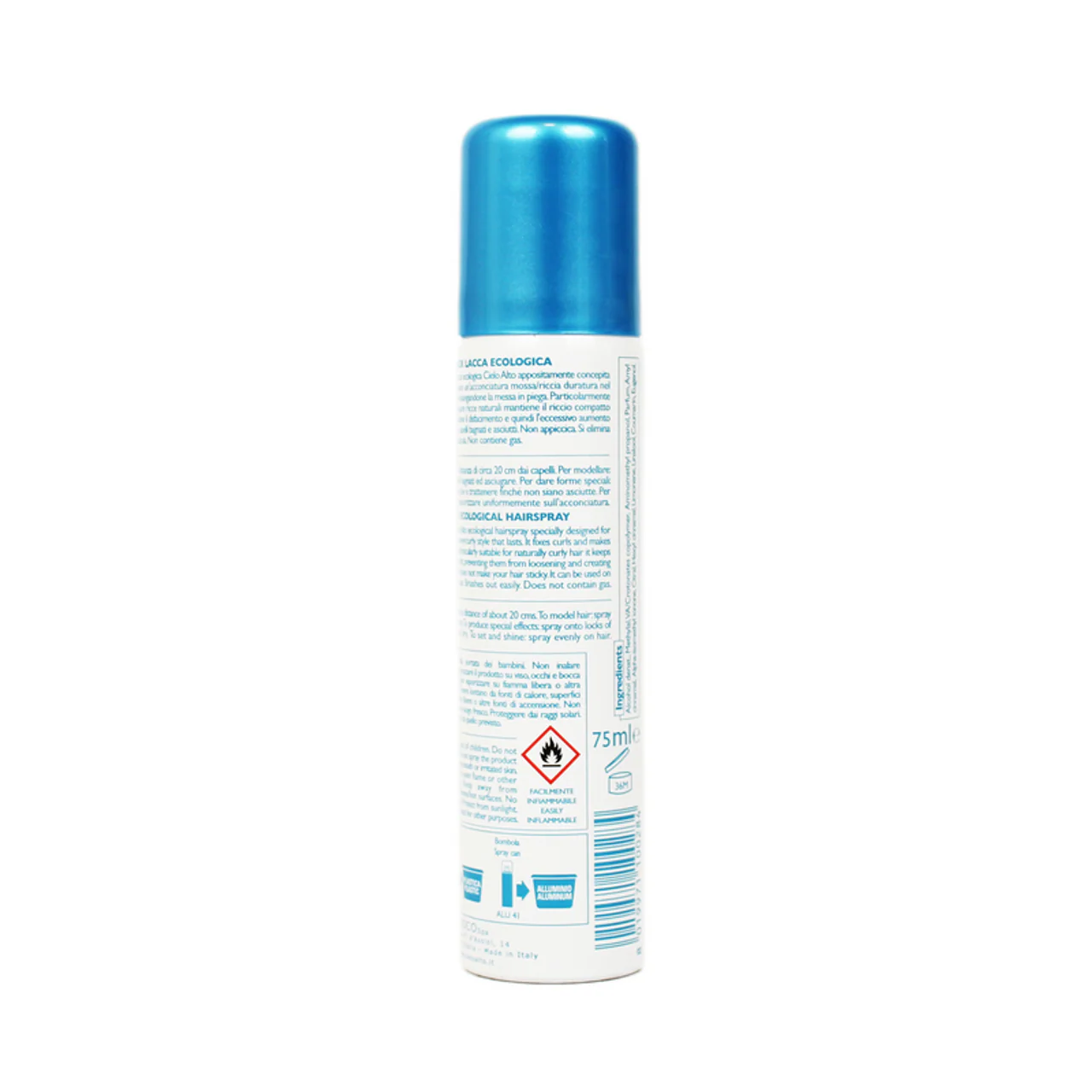 CIELO ALTO - Spray per capelli ecologico senza gas per acconciature mosse/ricce - Fissaggio forte - 75 ml - Image 2