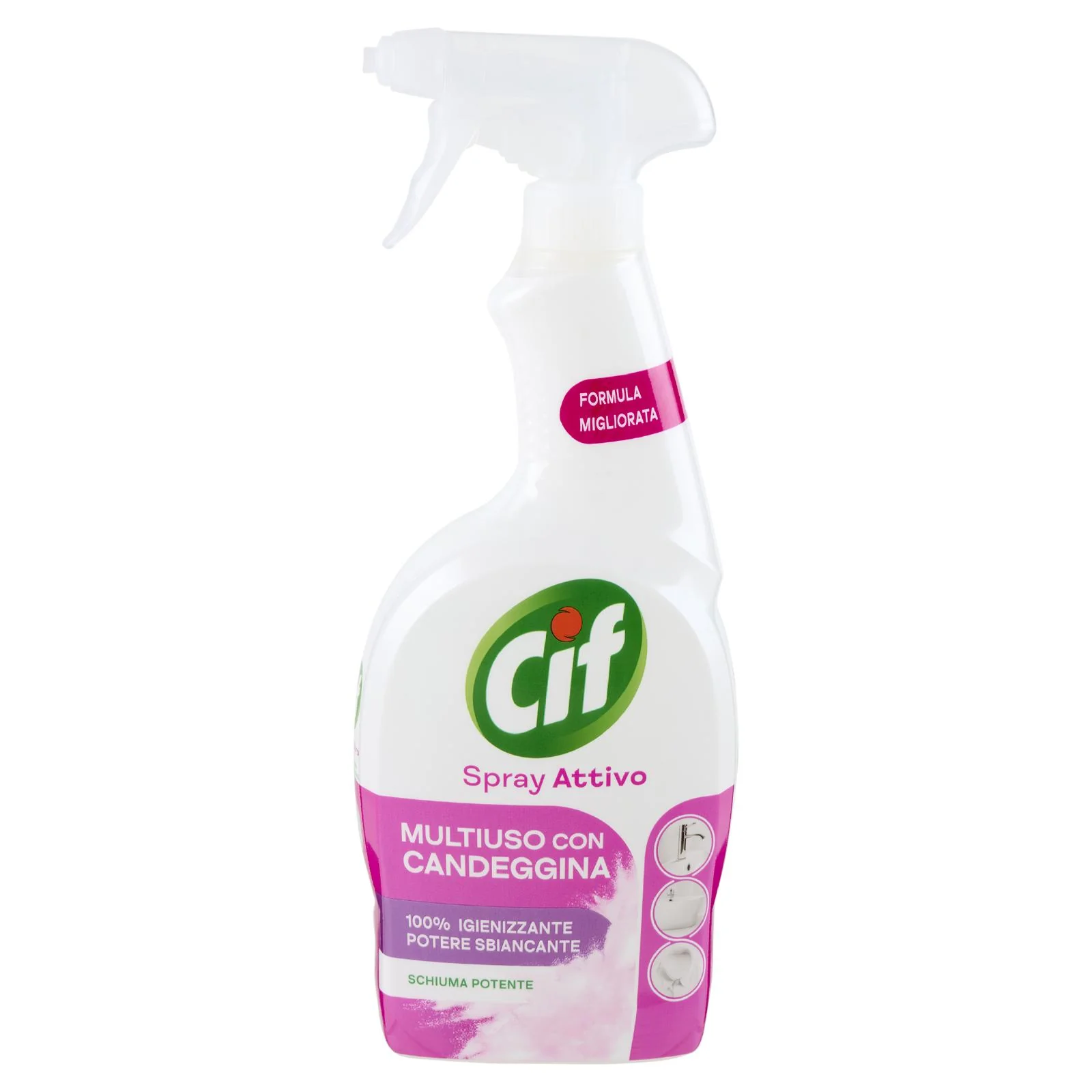 Cif Spray Attivo Multiuso con Candeggina 650 ml - Image 3