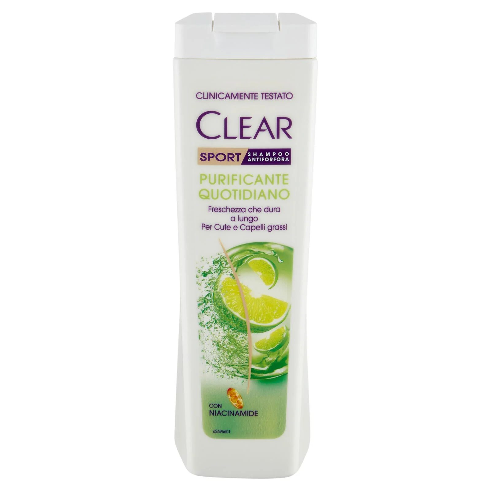 Clear Sport Shampoo Antiforfora Purificante Quotidiano per Cute e Capelli grassi 225 ml - Image 2