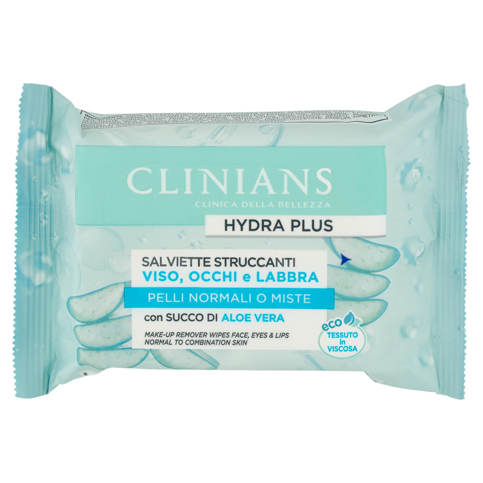 Clinians Hydra Plus Salviette Struccanti Viso, Occhi e Labbra 25 pz - Image 2
