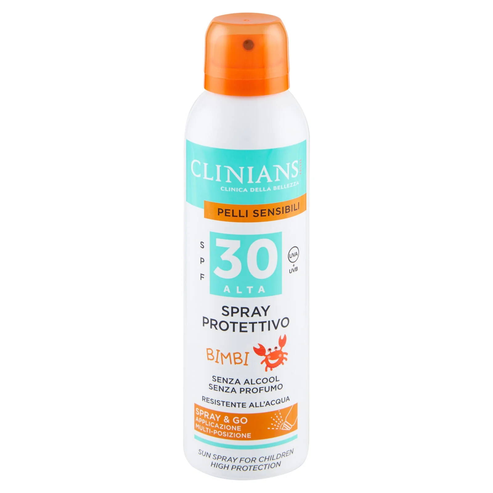 Clinians Pelli Sensibili Spray Protettivo Bimbi SPF 30 Alta UVA + UVB 150 mL - Image 2
