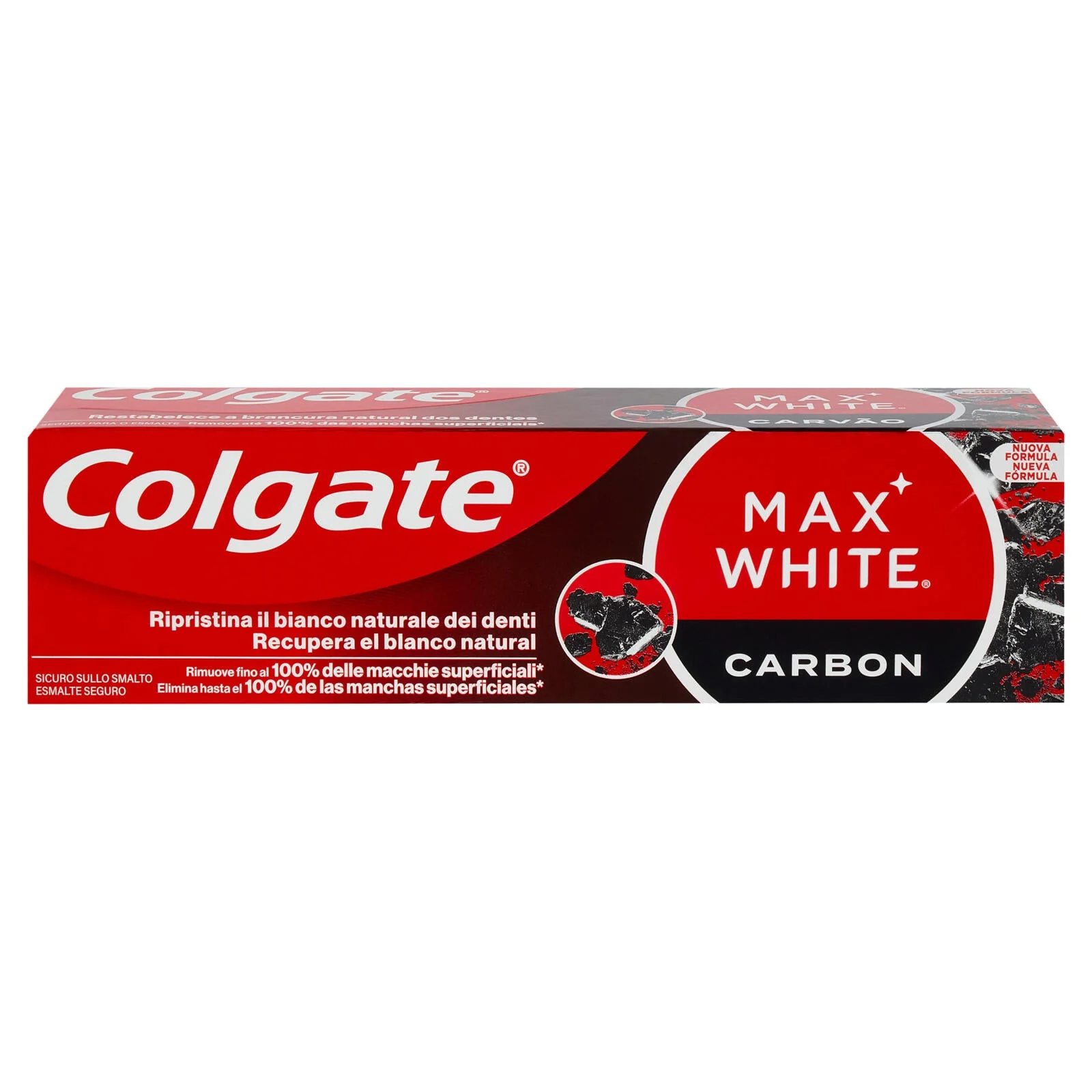 Colgate dentifricio sbiancante Max White Carbone Attivo 75 ml - Image 2