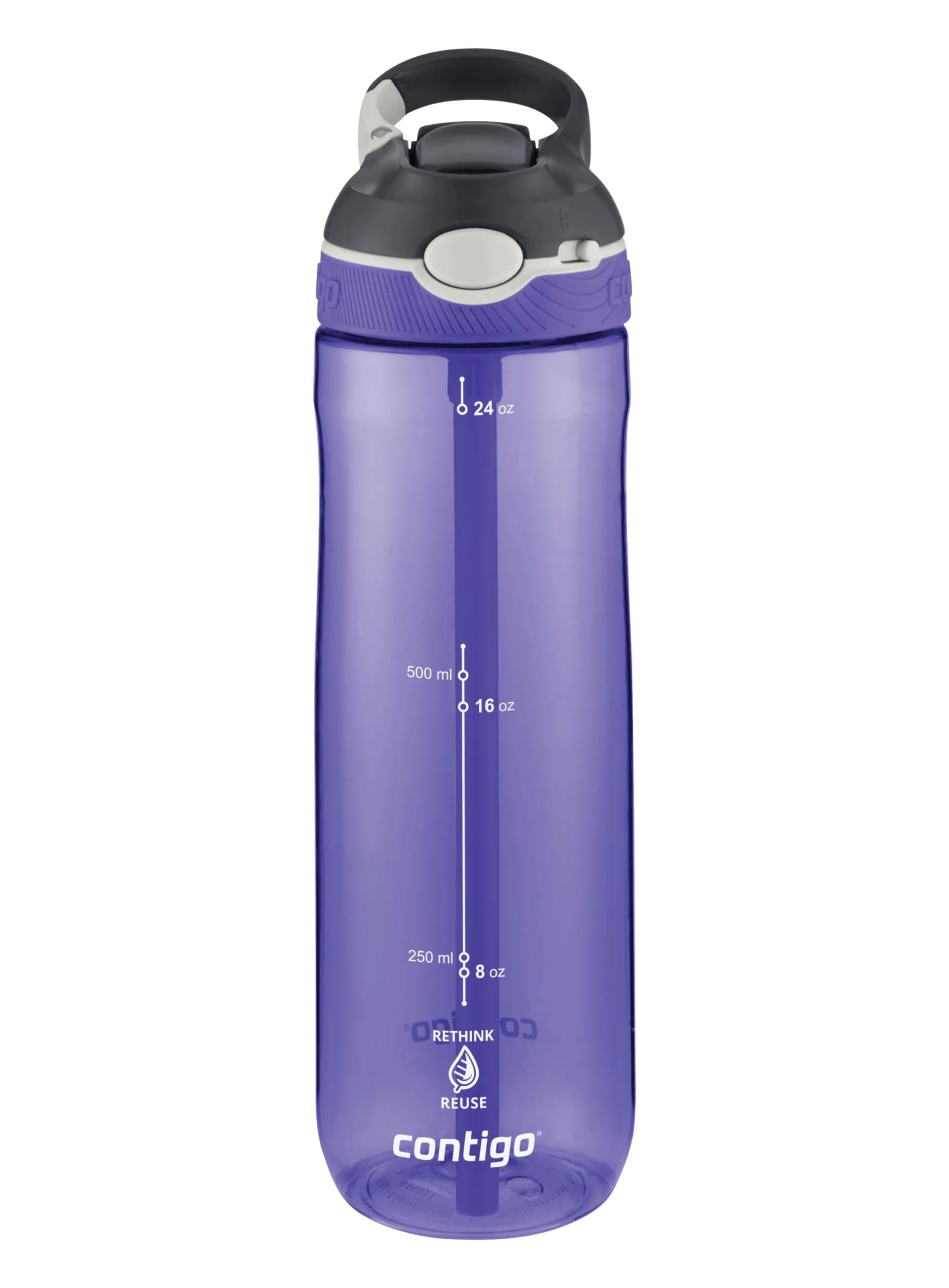 Contigo Ashland Autospout Bottiglia acqua con cannuccia, 720 ml senza BPA, Borraccia sportiva a prova di perdite, Ottima per la scuola, la palestra, la bicicletta - Image 6