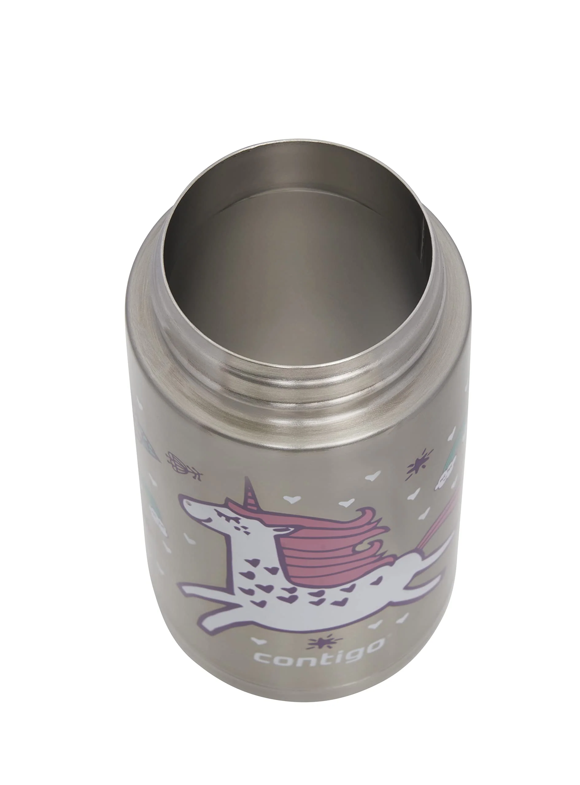 Contigo Borraccia per Bambini Facile da Pulire con Cannuccia, Borraccia in Acciaio Inossidabile Senza BPA, 100% a Prova di perdite, Facile da Pulire, Ideale per l'asilo Nido - Image 5