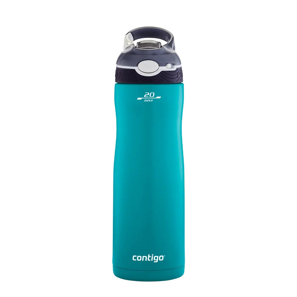 Contigo Bottiglia Acqua Ashland Chill Autoseal, 590ml, Borraccia Termica in Acciaio Inossidabile, con Cannuccia, priva di BPA, Bottiglia da Palestra a Tenuta Stagna