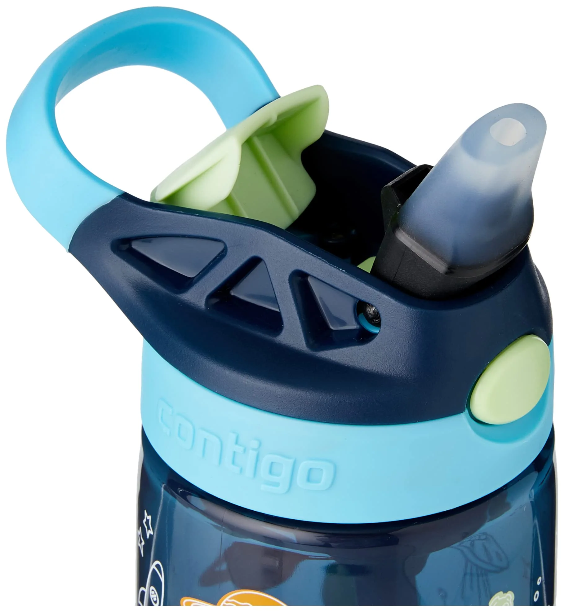 Contigo Children's Drinking Bottle Easy Clean Autospout with Straw, BPA-Free Robust Water Bottle, 100% Leak-Proof, Easy to Clean, Ideal for Daycare, Kindergarten, School And Sports, 420 ml - Image 4