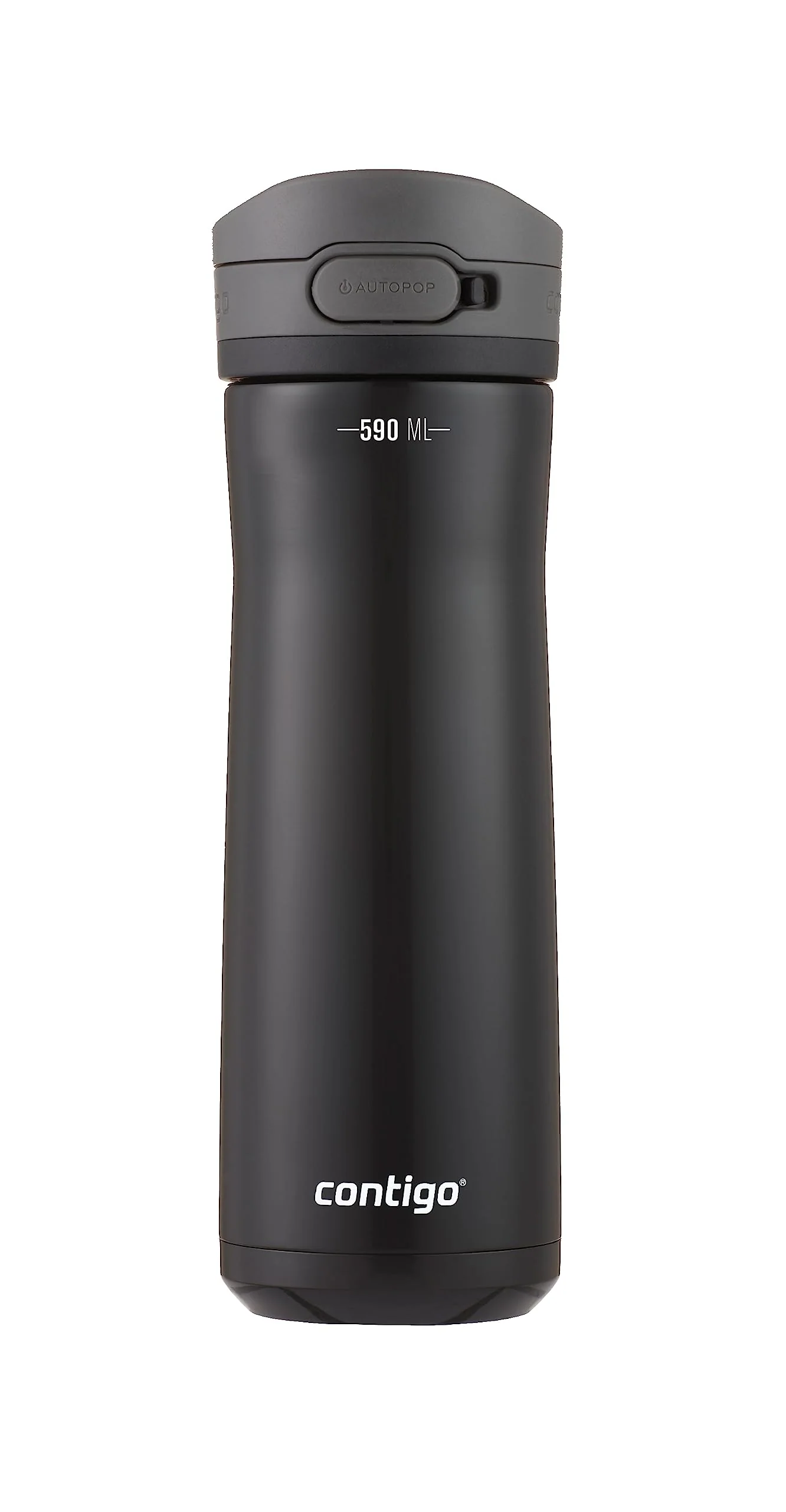 Contigo Jackson Chill - Borraccia termica sottovuoto da 590 ml, in acciaio inox, con coperchio sicuro per viaggi a prova di perdite, mantiene le bevande fredde per 12 ore, liquirizia