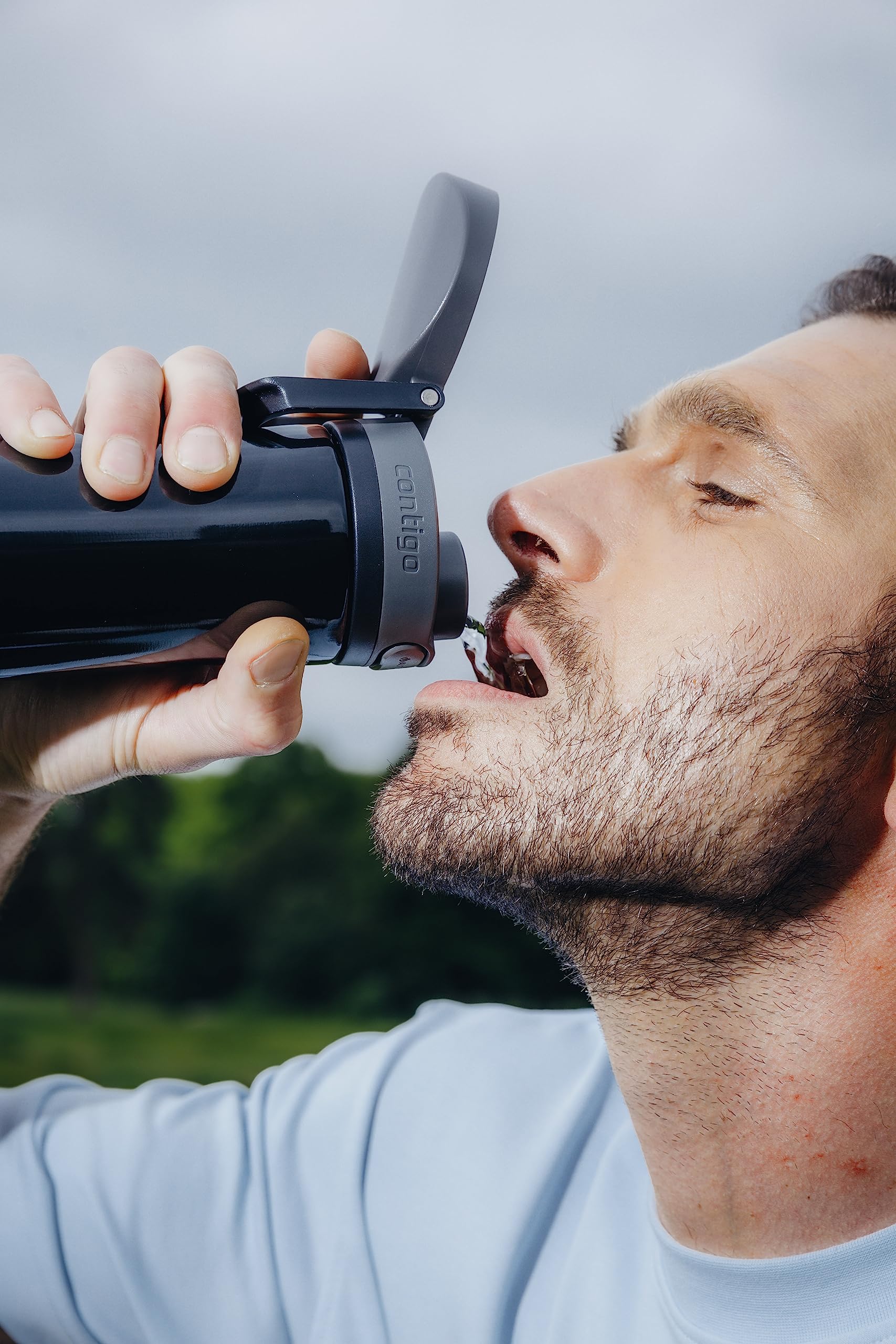 Contigo Jackson Chill - Borraccia termica sottovuoto da 590 ml, in acciaio inox, con coperchio sicuro per viaggi a prova di perdite, mantiene le bevande fredde per 12 ore, liquirizia - Image 6