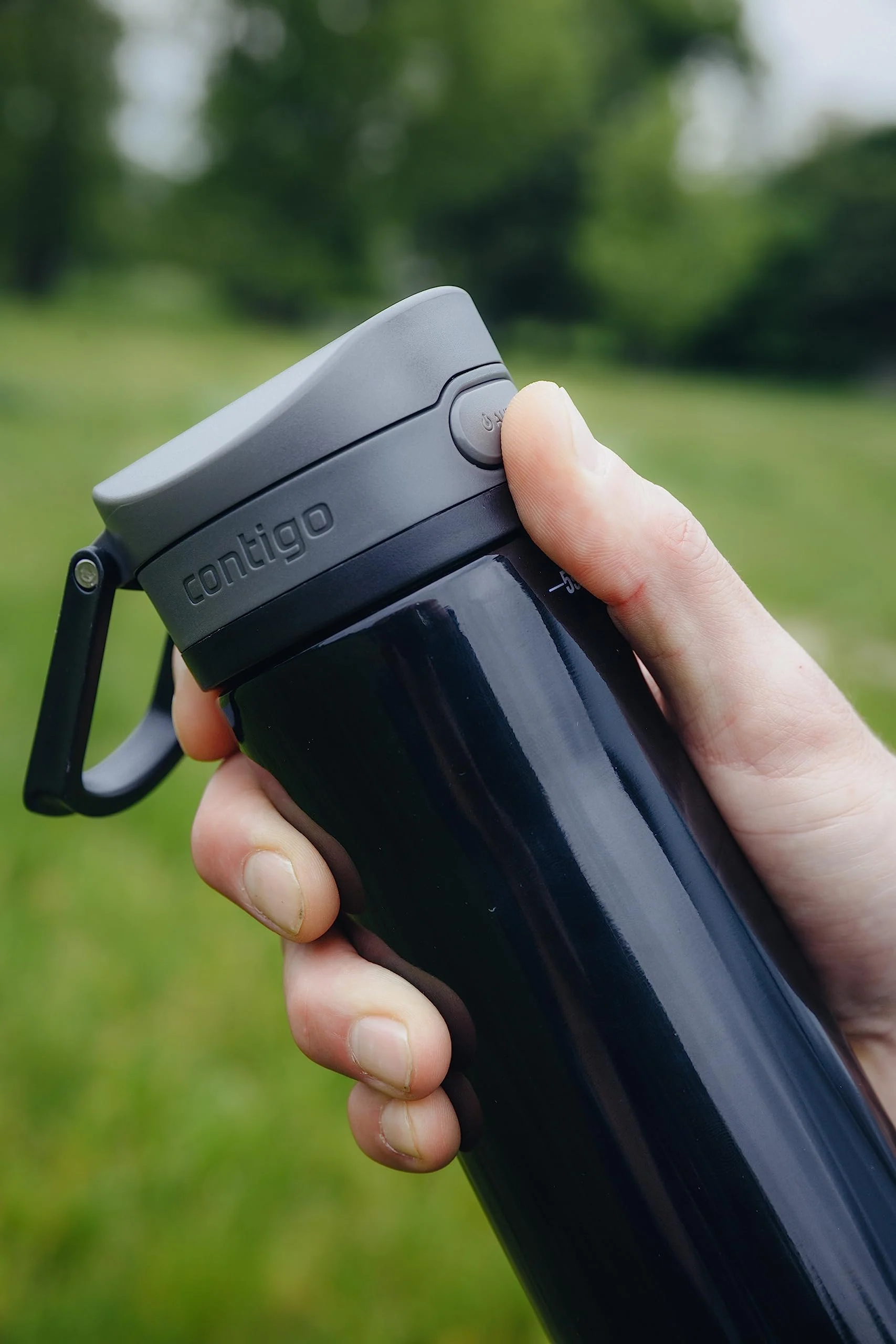 Contigo Jackson Chill - Borraccia termica sottovuoto da 590 ml, in acciaio inox, con coperchio sicuro per viaggi a prova di perdite, mantiene le bevande fredde per 12 ore, liquirizia - Image 7