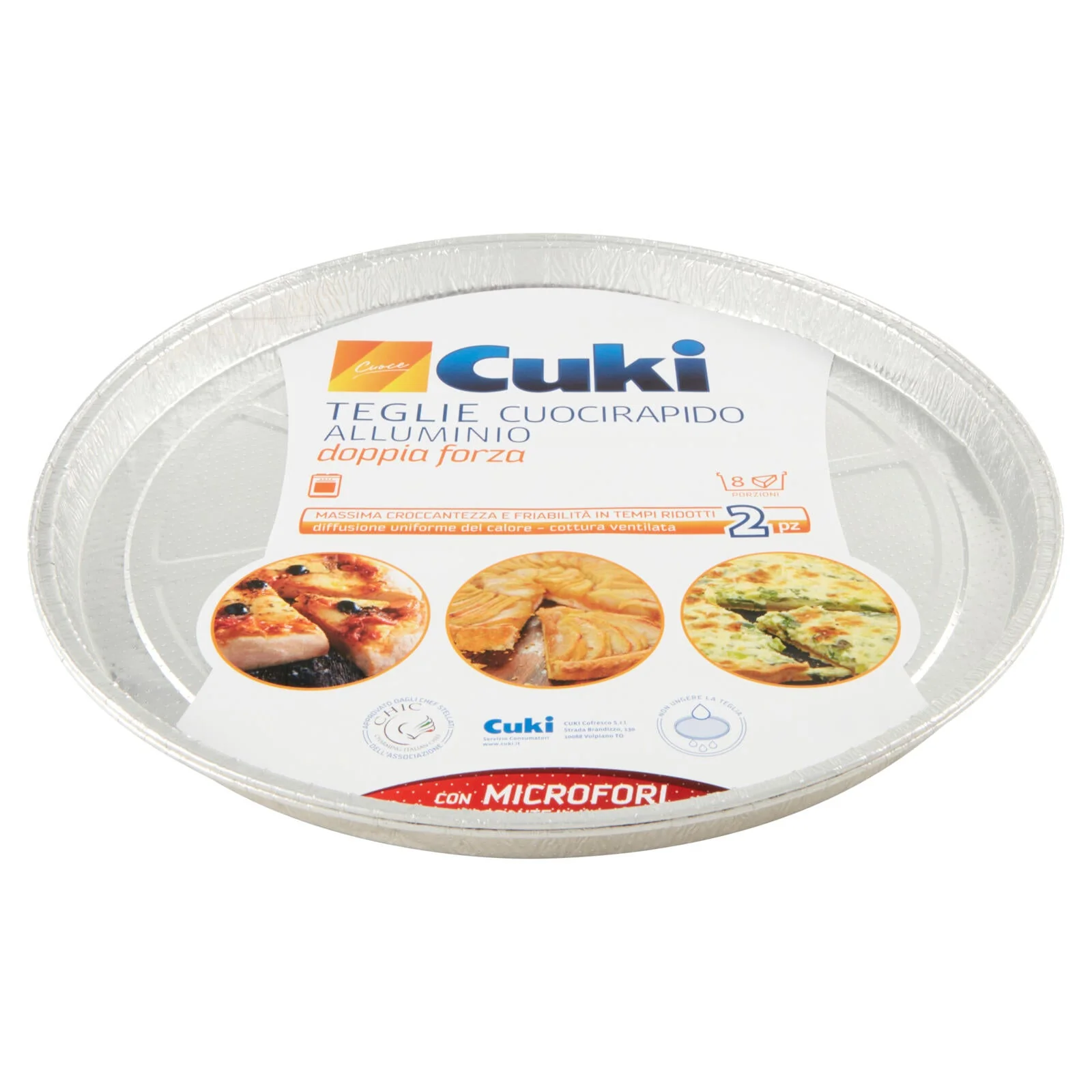Cuki Cuoce Teglie Cuocirapido Alluminio doppia forza 8 Porzioni (TM32G) - 2 pz - Image 2