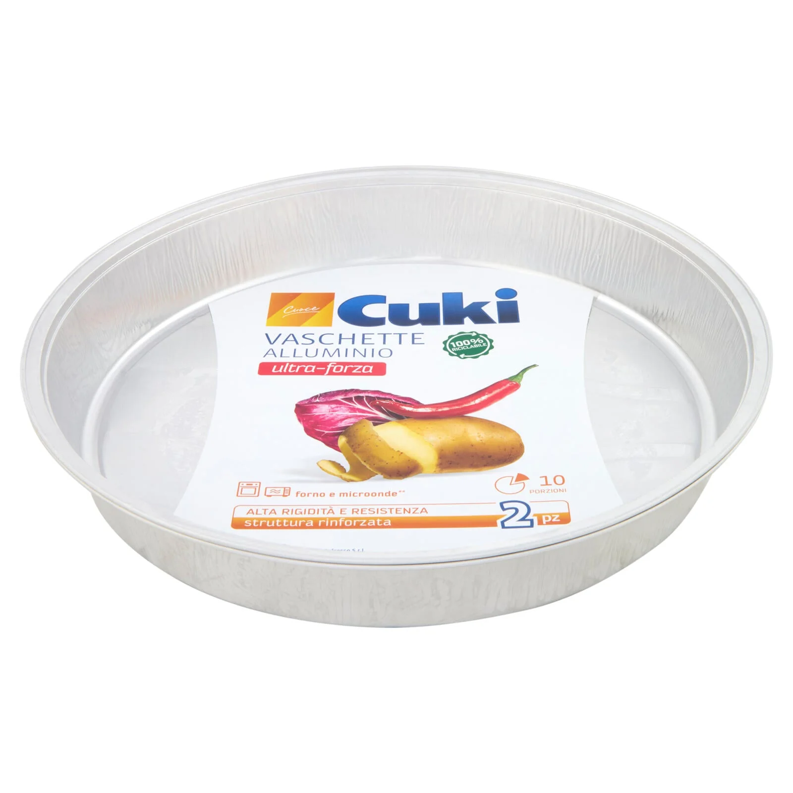 Cuki Cuoce Vaschette Alluminio ultra-forza 10 Porzioni 2 pz - Image 2
