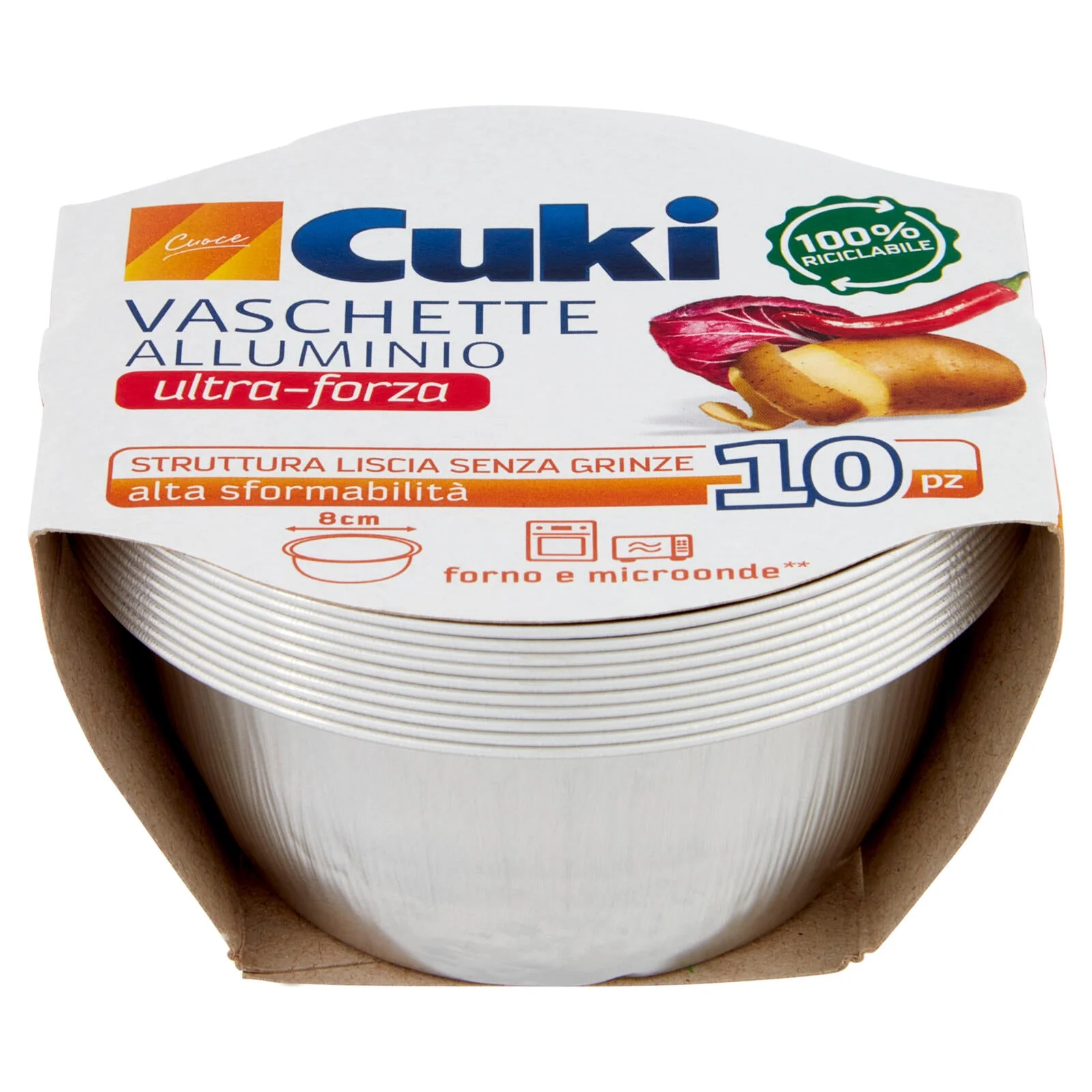 Cuki Cuoce Vaschette Alluminio ultra-forza 8cm 10 pz - Image 2