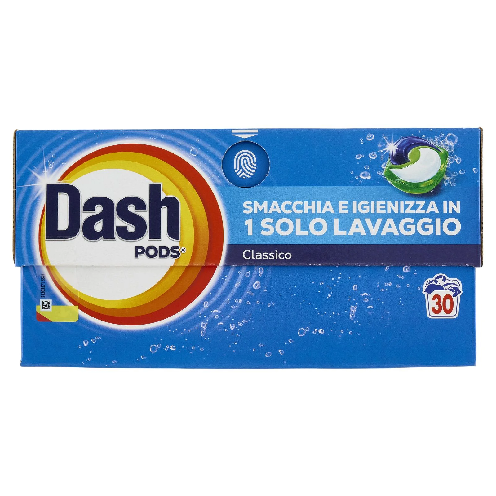 Dash Pods Detersivo Lavatrice In Capsule, Classico, 30 Lavaggi 543 g
