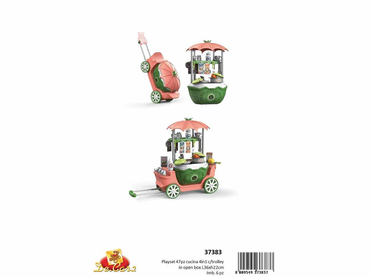 Dec Set Cucina 47PZ In Trolley 4IN1 H22X