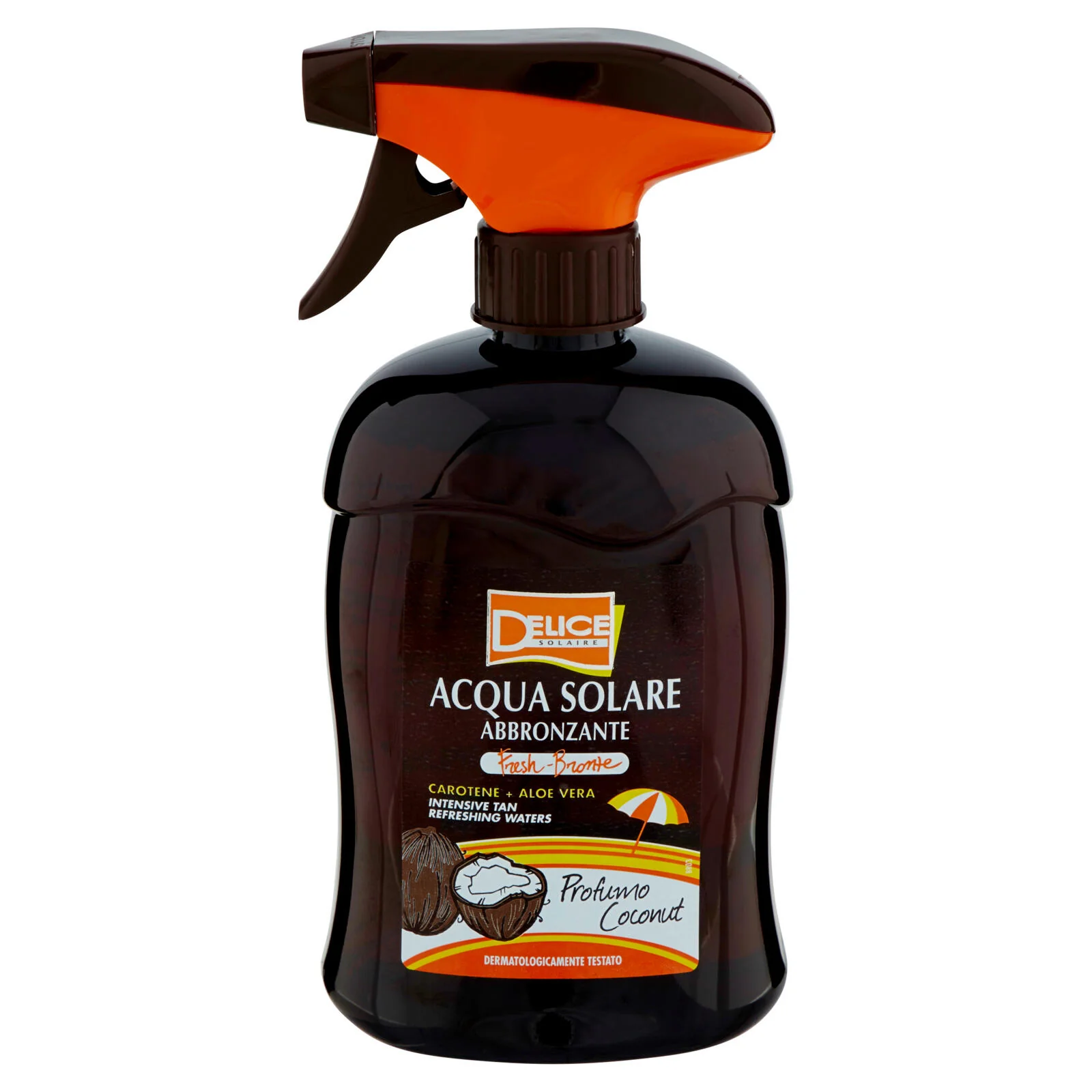 Delice Solaire Acqua Solare Abbronzante Carotene + Aloe Vera Profumo Coconut 500 ml - Image 2
