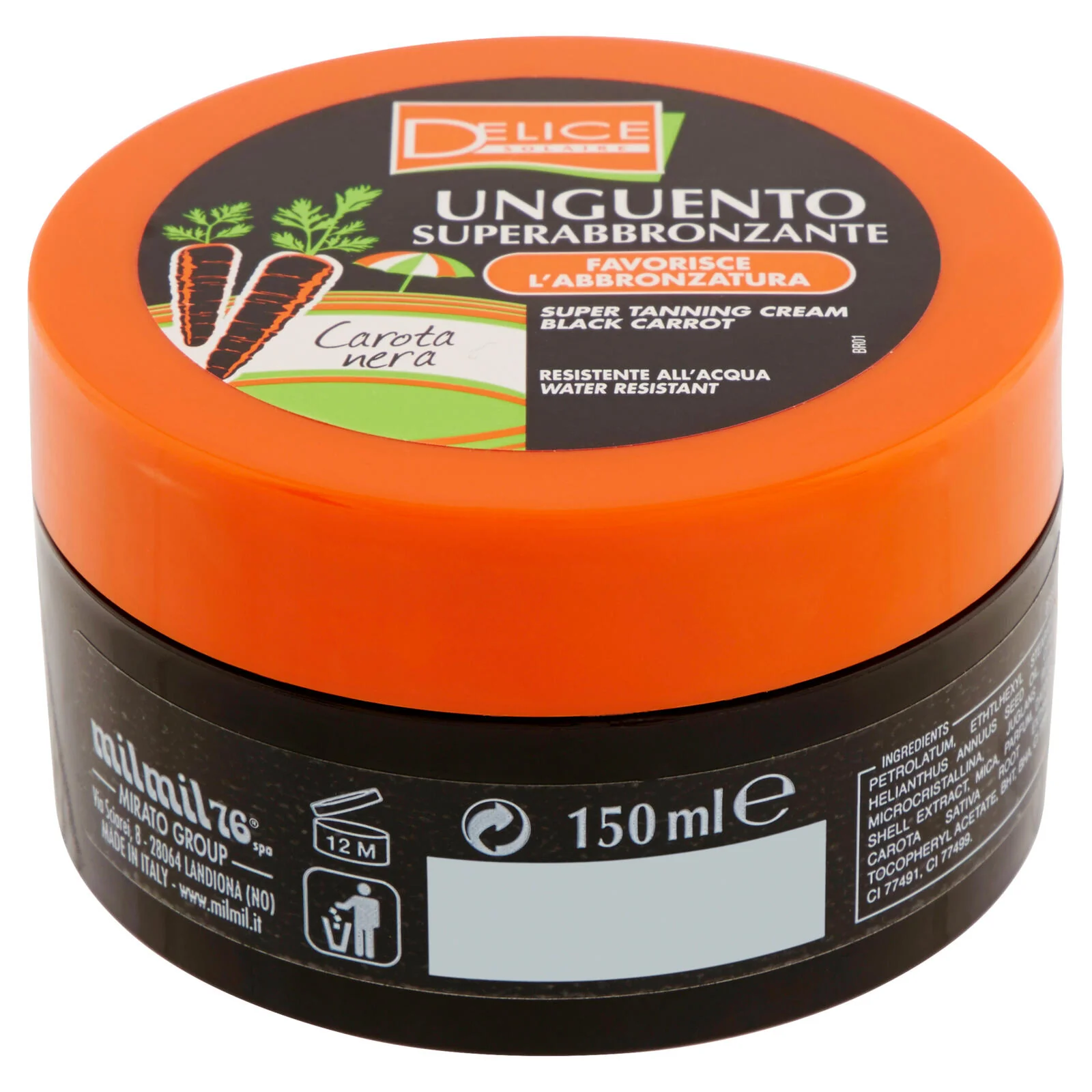 Delice Solaire Unguento Superabbronzante Carota Nera 150 ml - Image 2