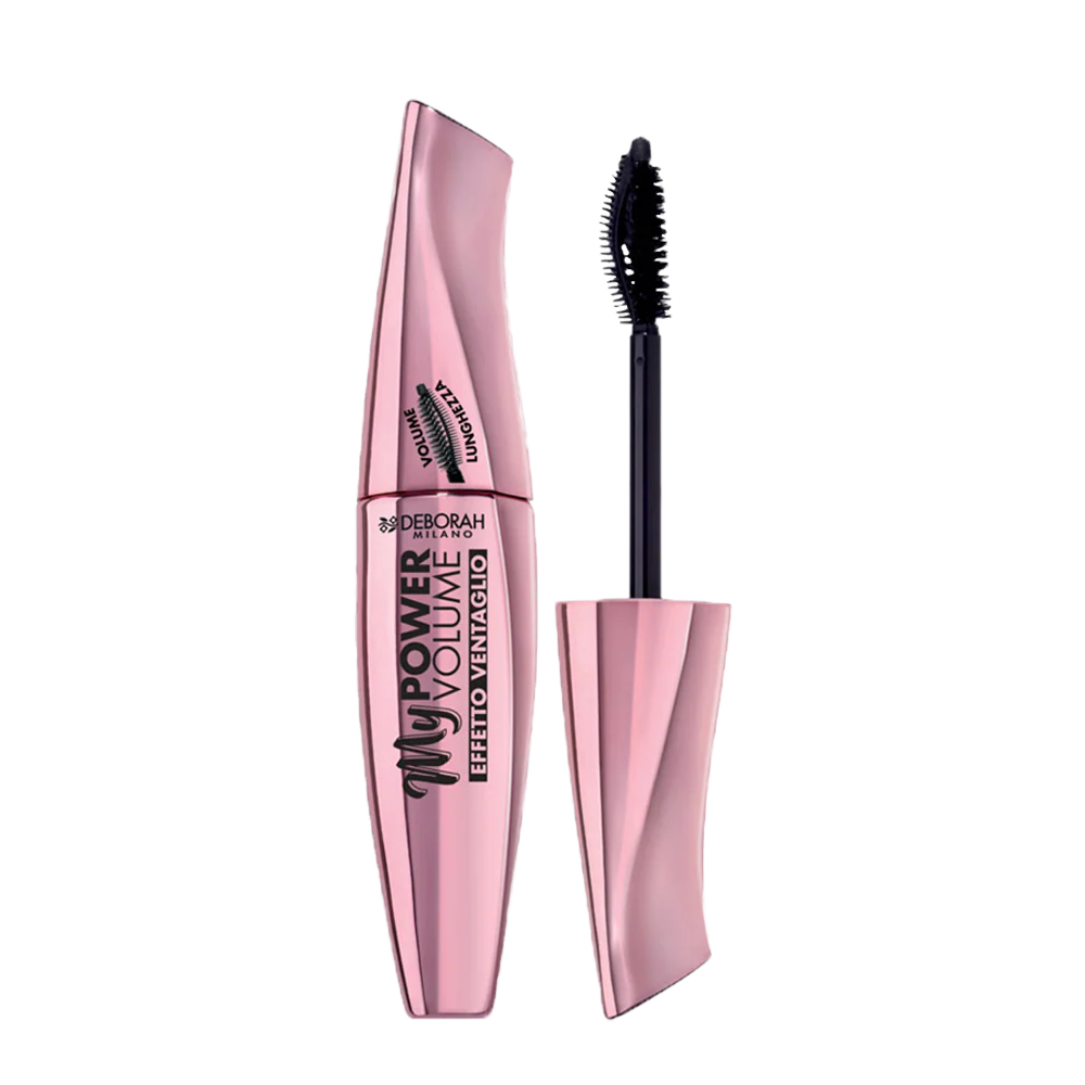 Deborah - Mascara My Power Volume - Applicatore 2-in-1 per volume, definizione e lunghezza