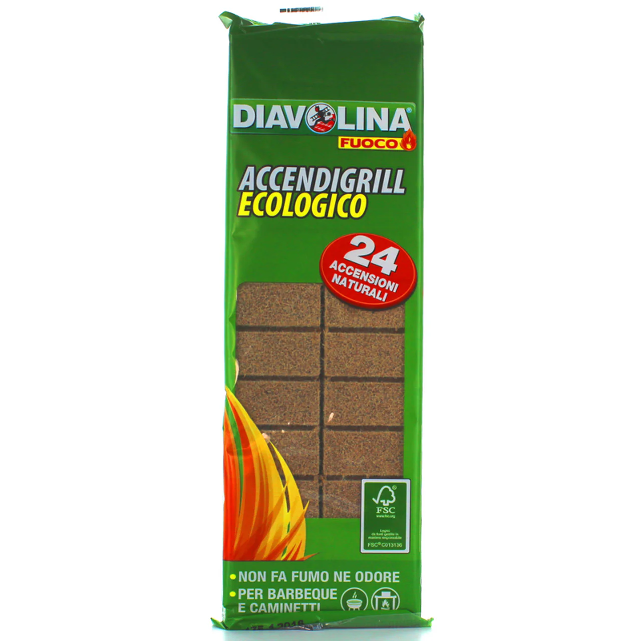 Diavolina - Accendigrill Ecologica - 24 Cubi