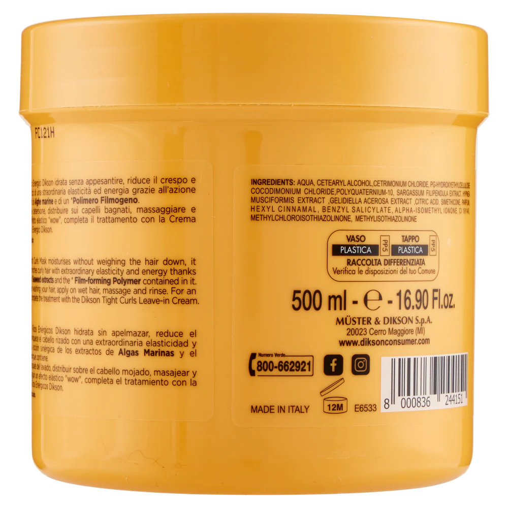 Dikson - Maschera Rigenerante Ricci - 500 ml - Image 2