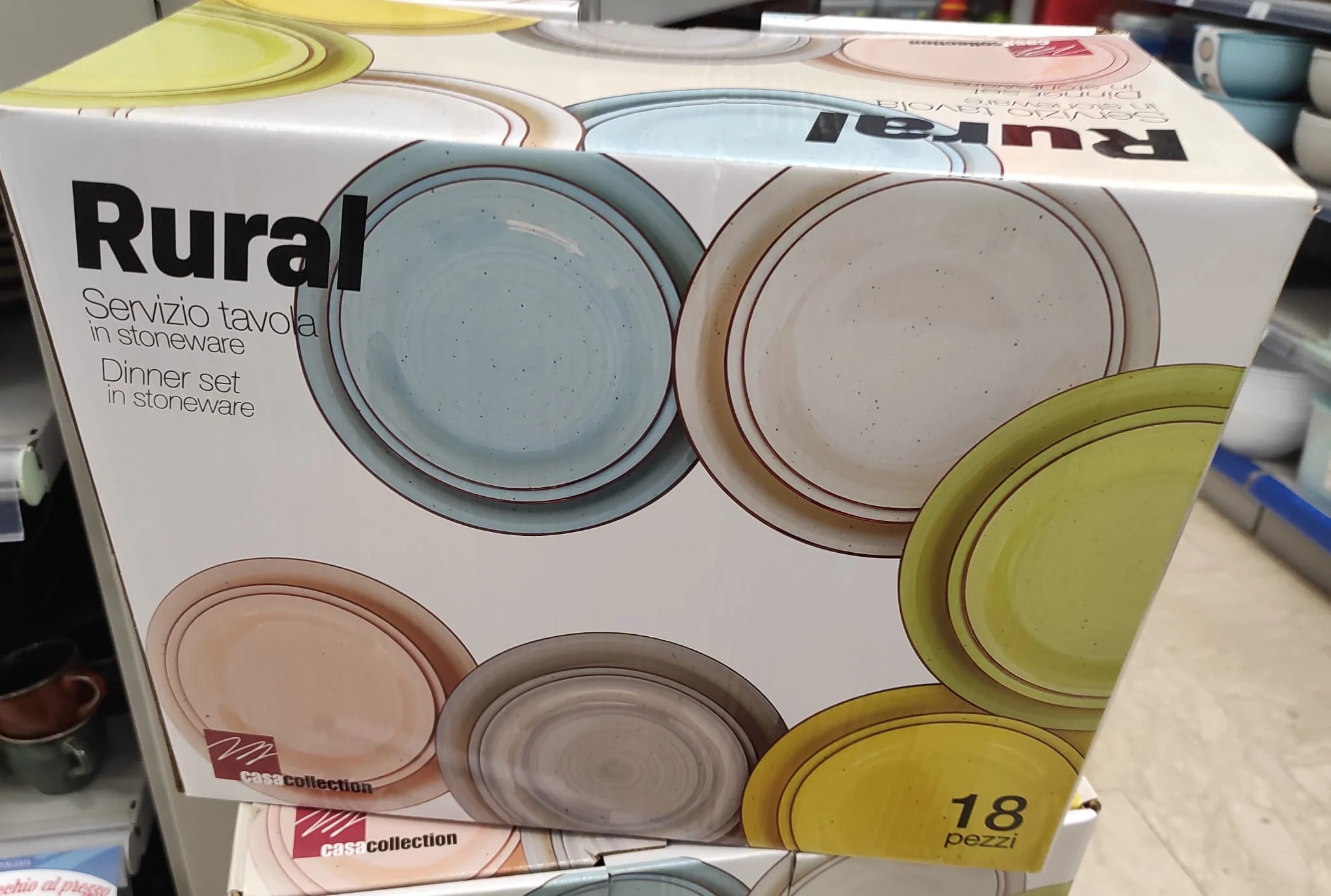 Dimo Set Tavola 18 pz Rural colori assortiti