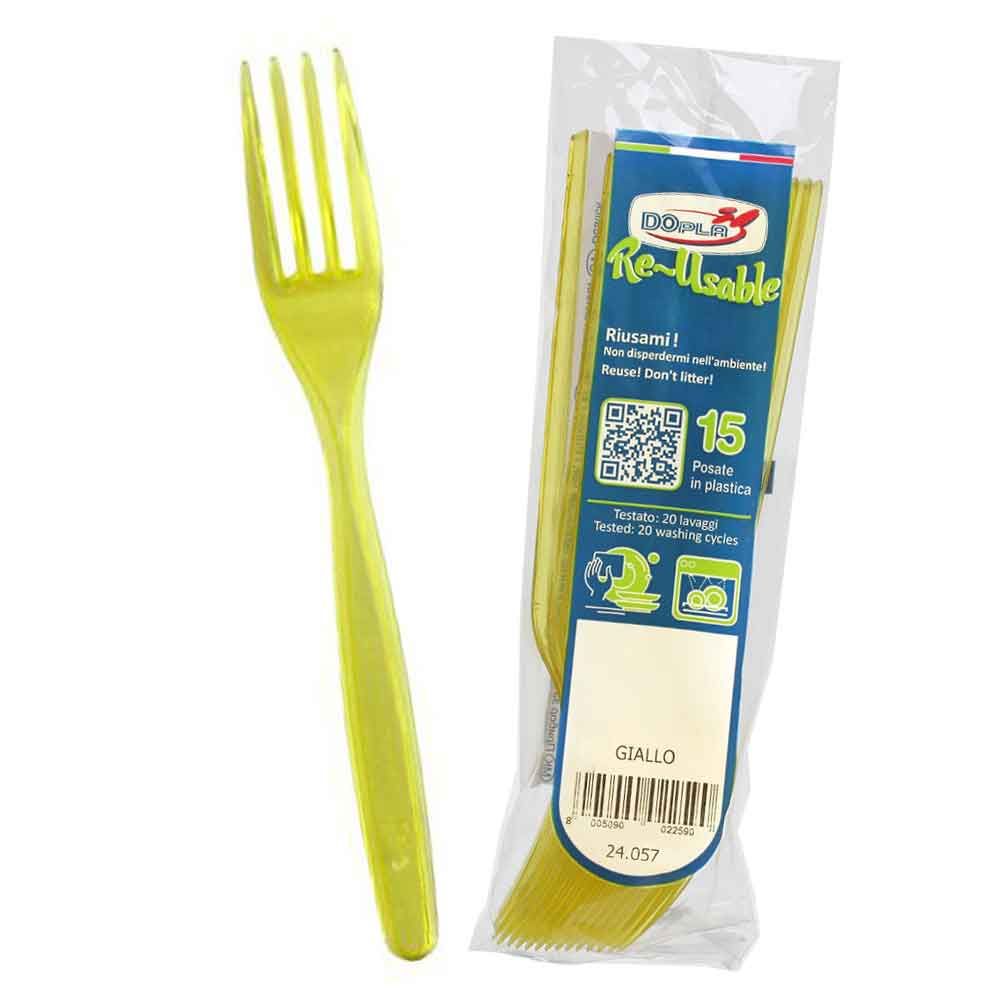 Dopla Forchette Giallo x 15