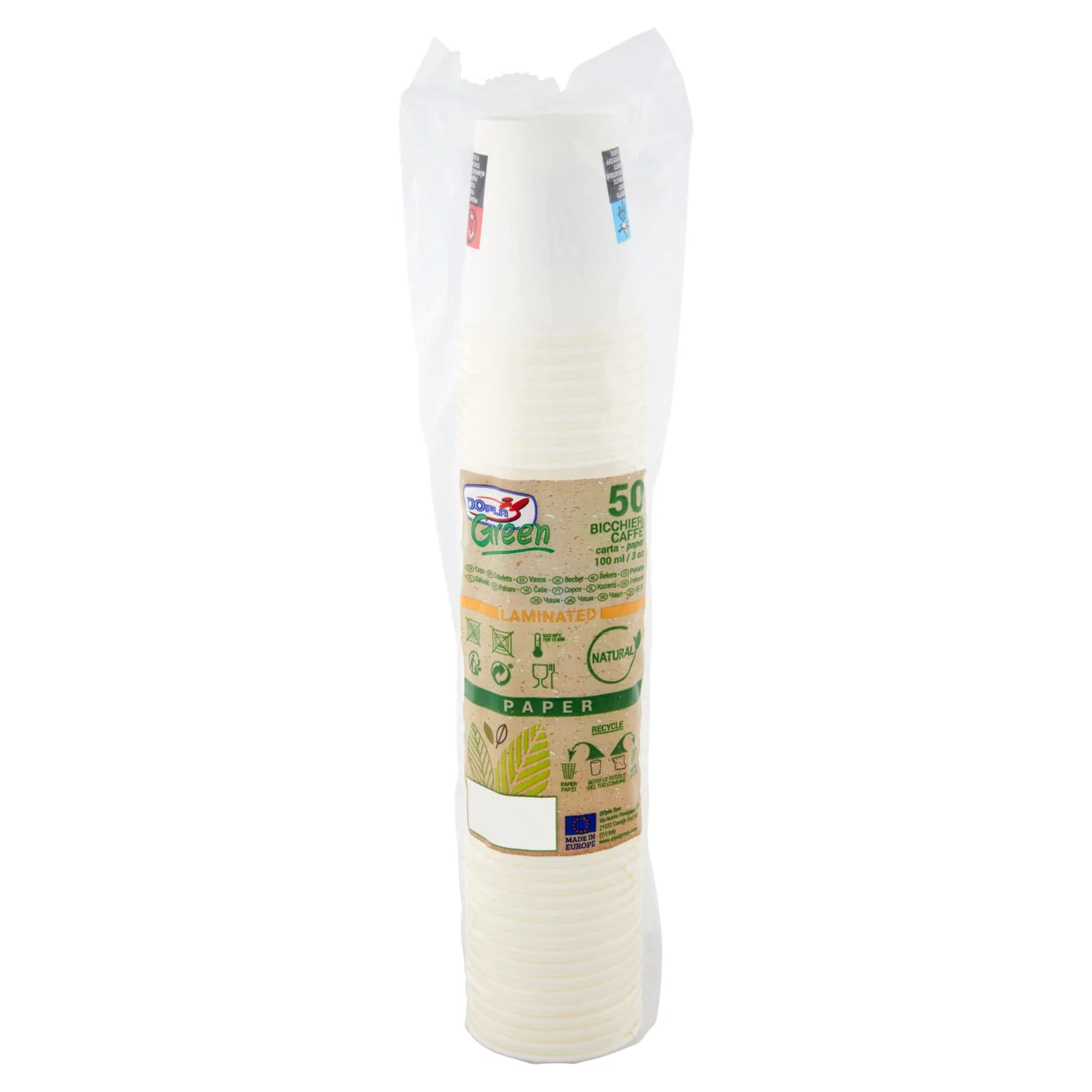 DOpla Green Bicchieri carta 100 ml 50 pz - Image 2