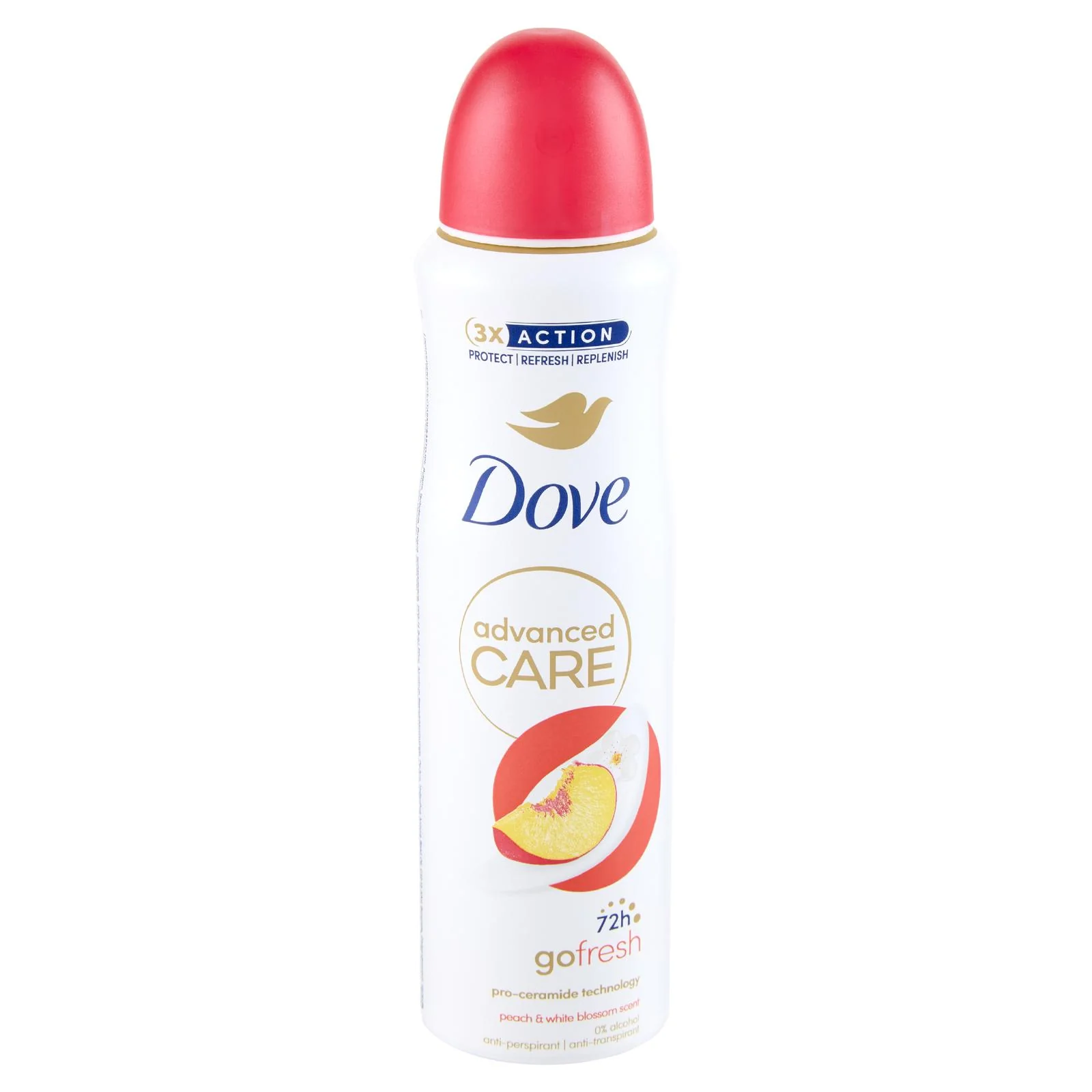 Dove advanced Care go fresh peach & white blossom scent anti-perspirant 150 ml - Image 2