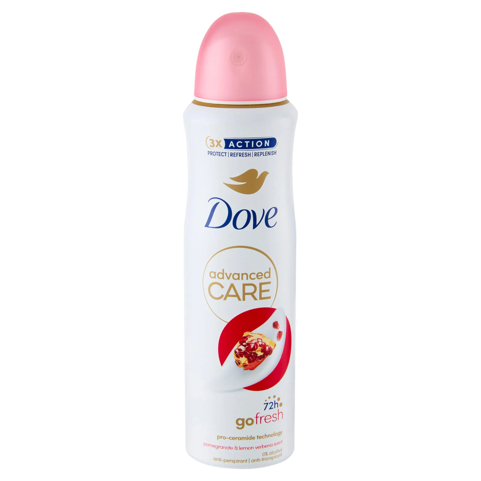 Dove advanced Care go fresh pomegranate & lemon verbena scent anti-perspirant 150 ml - Image 2