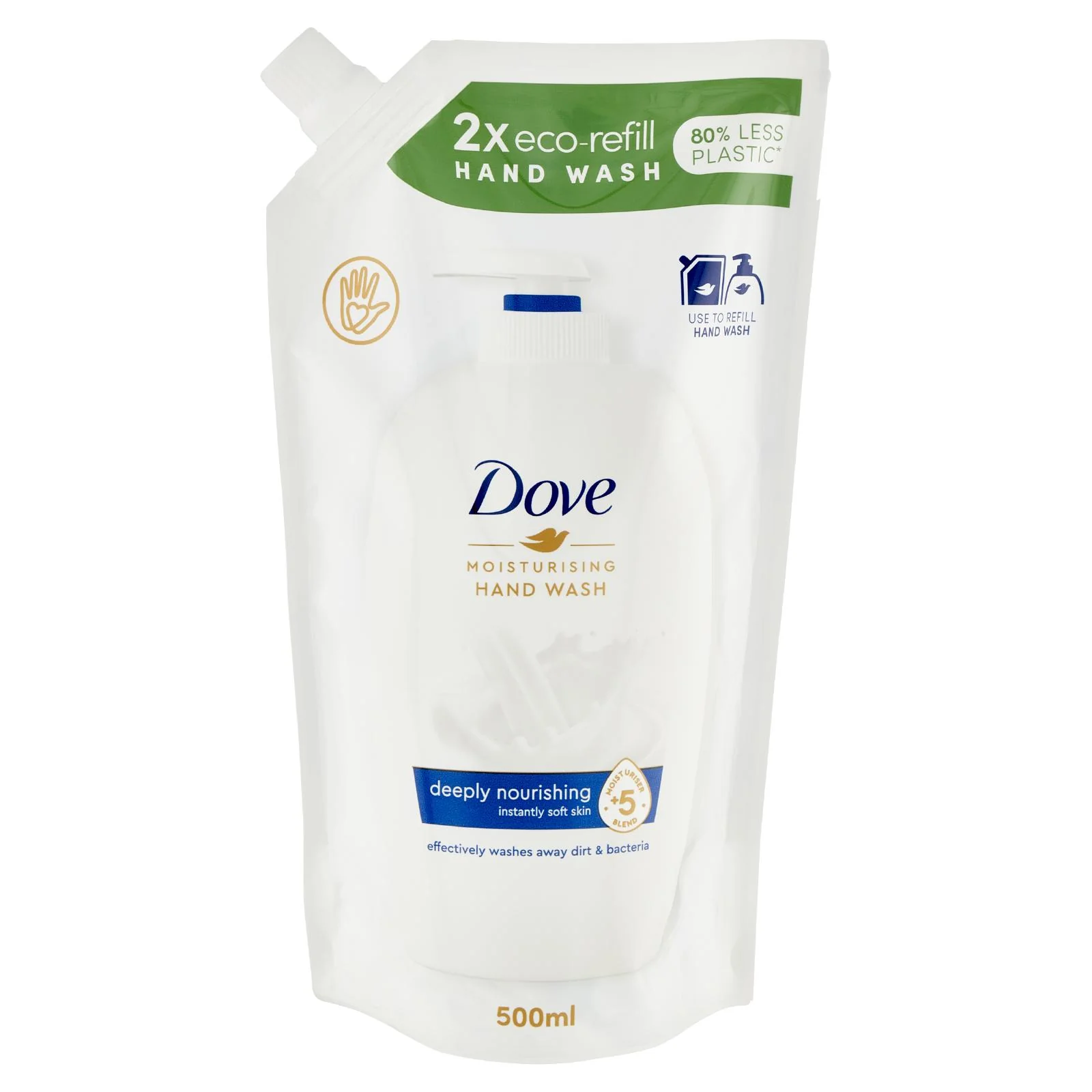 Dove Moisturising Hand Wash deeply nourishing Ricarica 500 ml - Image 3
